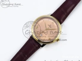 0415 De Ville Date YG MKF 1:1 Best Edition Brown Dial Roman Marker on Brown Leather Strap A OdorResistant 7751